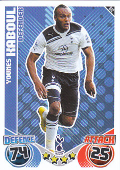 Younes Kaboul Tottenham Hotspur 2010/11 Topps Match Attax #U42